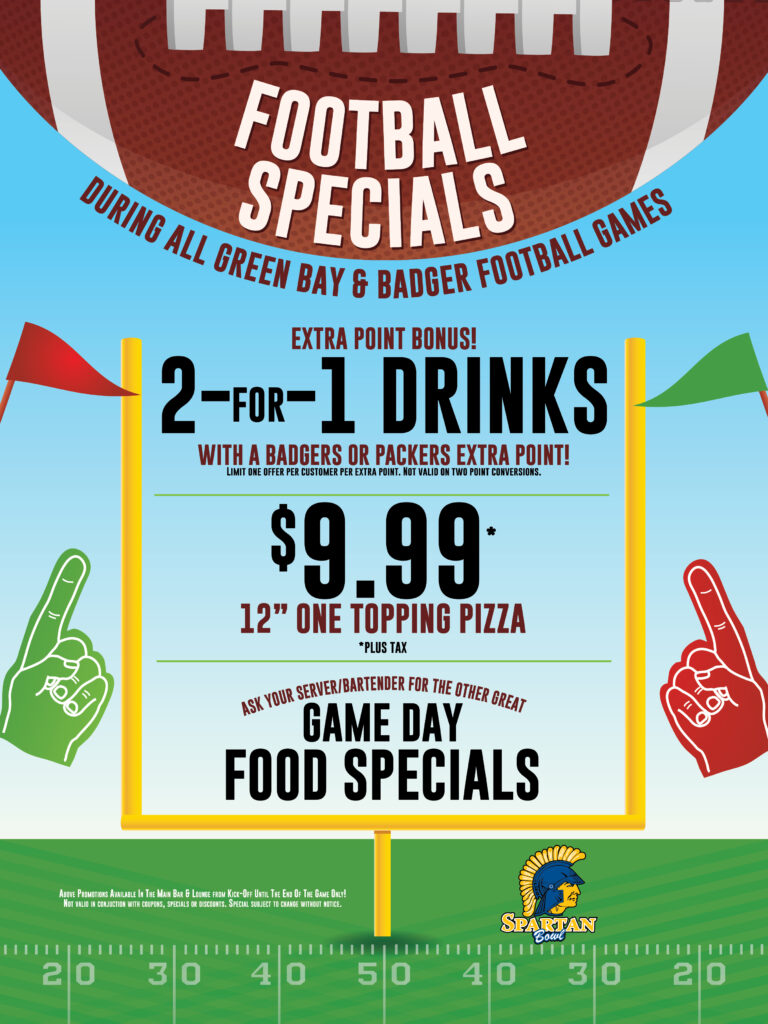 Packer Badger Game Day Specials